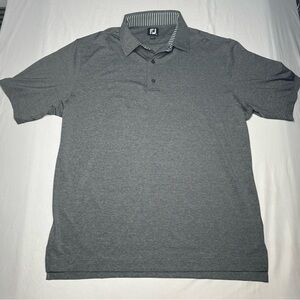 Footjoy Golf Polo Shirt Mens Performance Short Sleeve Size‎ XL Solid Gray